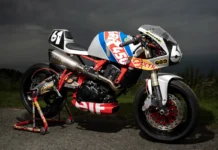 An unlikely Royal Enfield is hiding beneath this one-off race replica Guerrilla Motorcycle